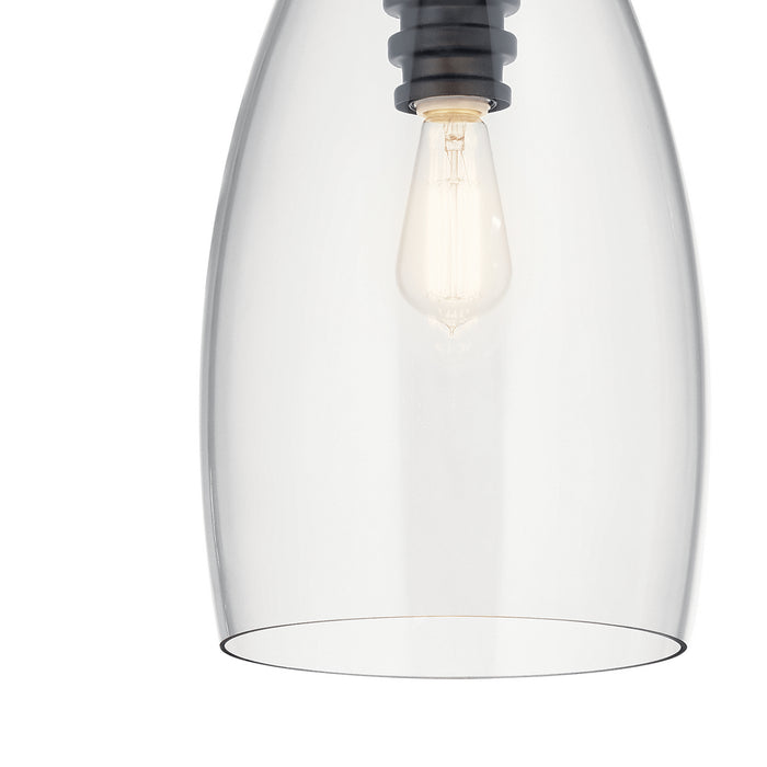 Kichler 43090BK One Light Pendant, Black (4)