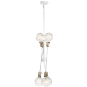 Kichler 43095WH Six Light Chandelier, White (2)
