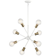 Kichler 43118WH Eight Light Chandelier, White (2)