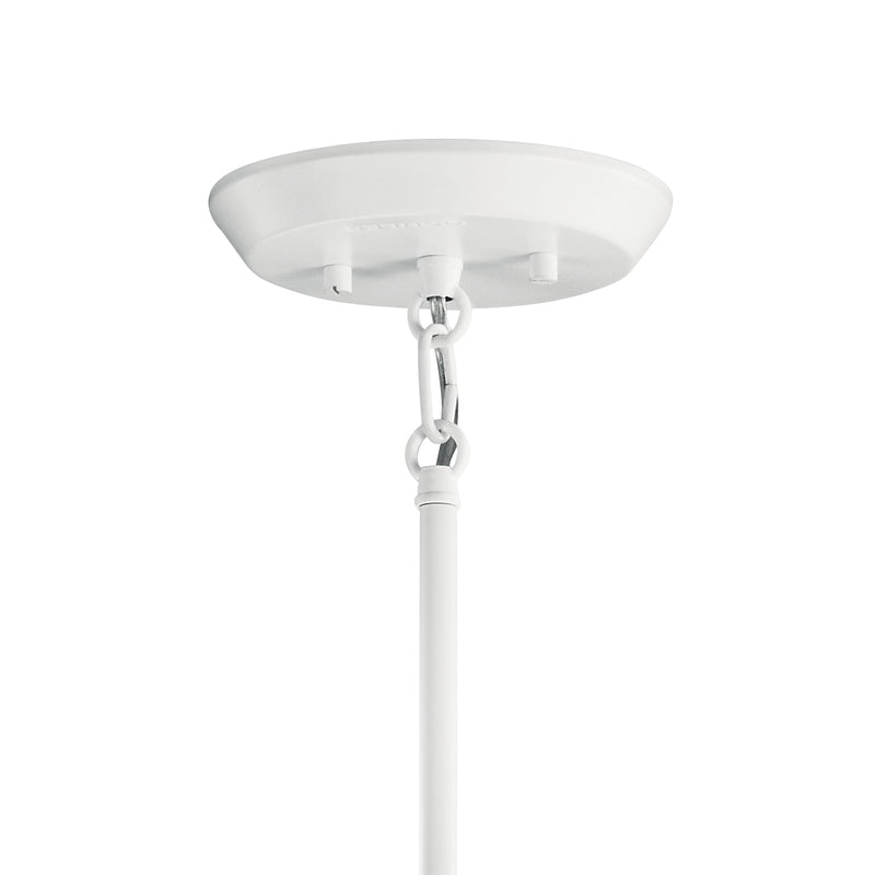 Kichler 43118WH Eight Light Chandelier, White (5)