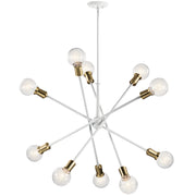 Kichler 43119WH Ten Light Chandelier, White (3)