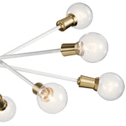 Kichler 43119WH Ten Light Chandelier, White (4)