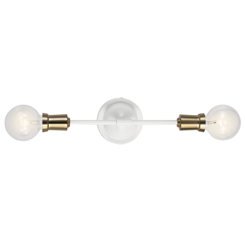Kichler 43195WH Two Light Wall Sconce, White (2)