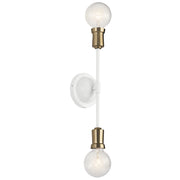 Kichler 43195WH Two Light Wall Sconce, White (3)