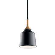 Kichler 43682BK One Light Mini Pendant, Black (2)
