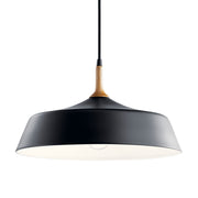 Kichler 43683BK One Light Pendant, Black (2)