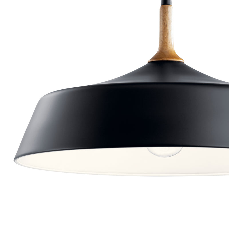 Kichler 43683BK One Light Pendant, Black (3)
