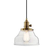 Kichler 43850NBR One Light Mini Pendant, Natural Brass (2)