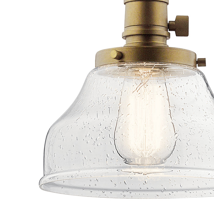 Kichler 43850NBR One Light Mini Pendant, Natural Brass (3)
