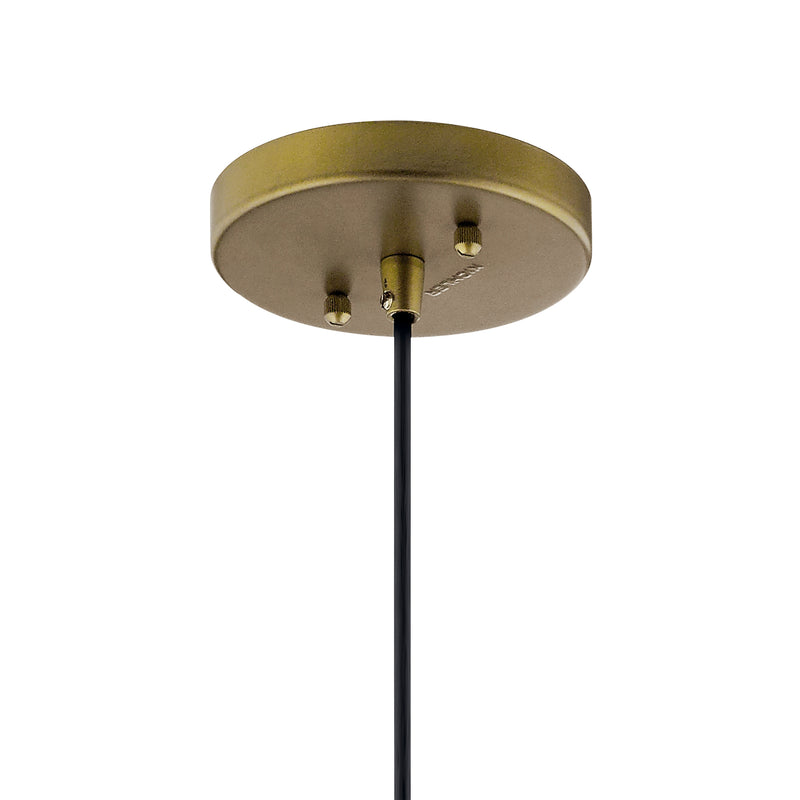 Kichler 43850NBR One Light Mini Pendant, Natural Brass (4)