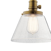 Kichler 43851NBR One Light Mini Pendant, Natural Brass (3)