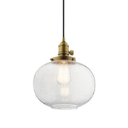 Kichler 43852NBR One Light Mini Pendant, Natural Brass (2)