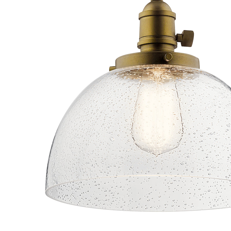 Kichler 43853NBR One Light Mini Pendant, Natural Brass (3)