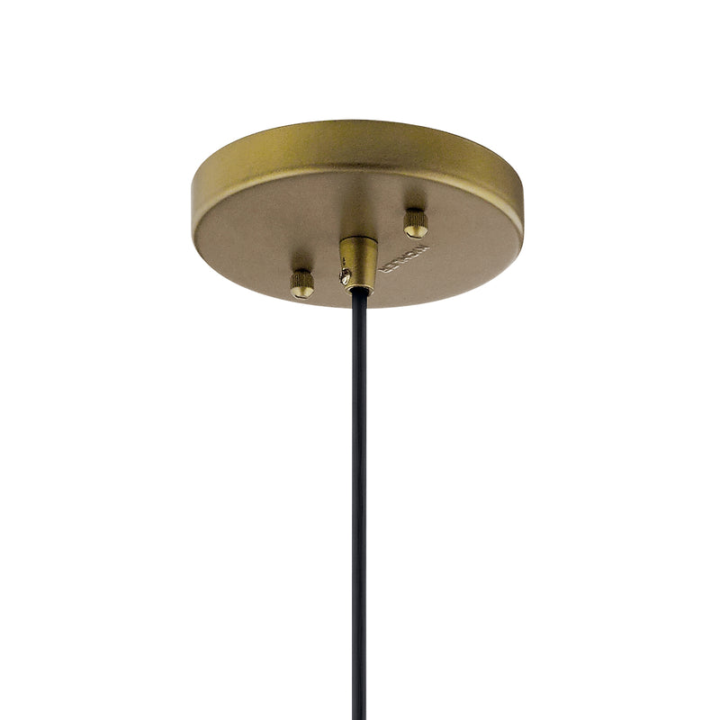Kichler 43853NBR One Light Mini Pendant, Natural Brass (4)