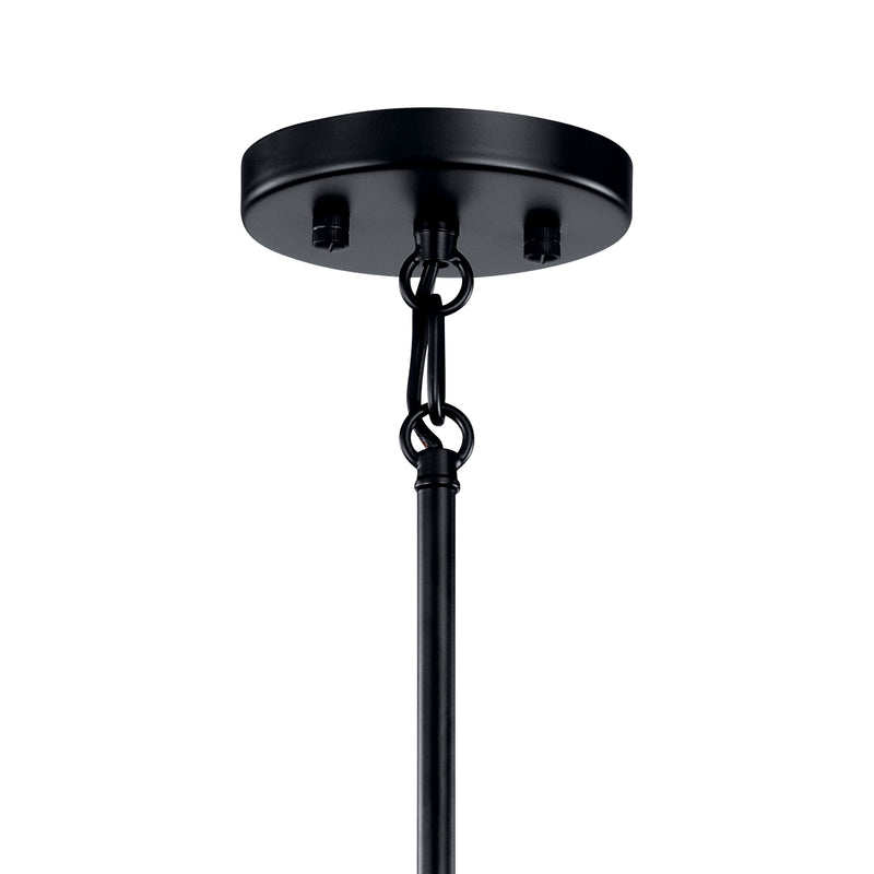 Kichler 43857BK Eight Light Chandelier, Black (4)