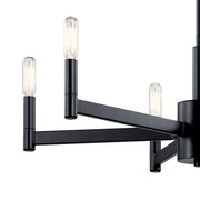 Kichler 43859BK Six Light Chandelier, Black (3)