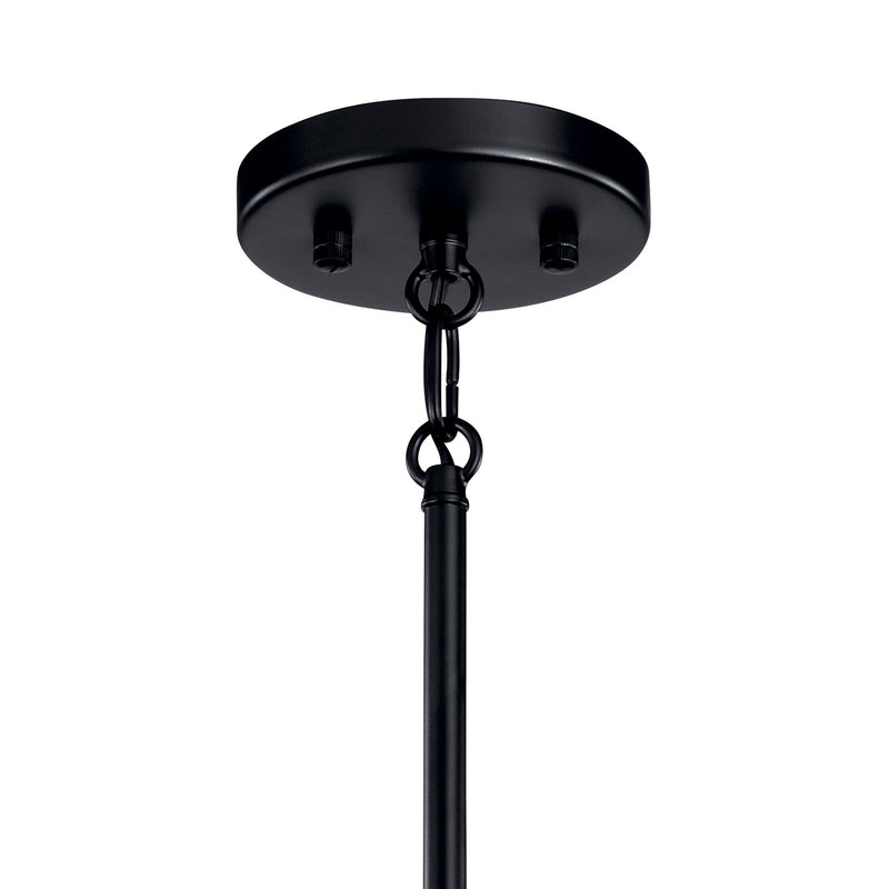Kichler 43859BK Six Light Chandelier, Black (4)