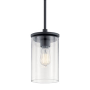 Kichler 43996BK One Light Mini Pendant, Black (2)
