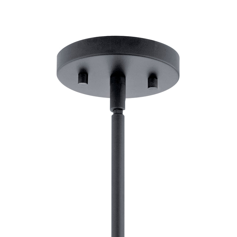 Kichler 43996BK One Light Mini Pendant, Black (4)
