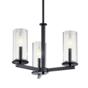Kichler 43997BK Three Light Chandelier/Semi Flush, Black (2)