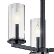Kichler 43997BK Three Light Chandelier/Semi Flush, Black (4)