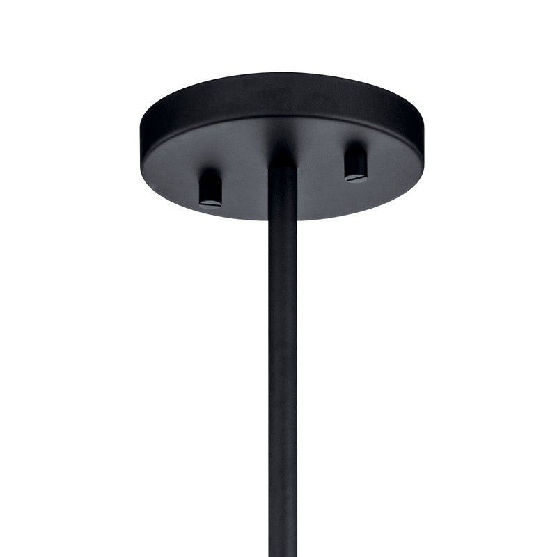 Kichler 43997BK Three Light Chandelier/Semi Flush, Black (5)