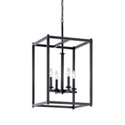 Kichler 43998BK Four Light Foyer Pendant, Black (2)