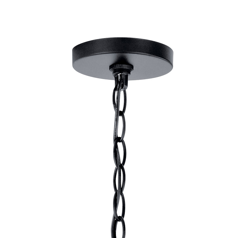 Kichler 43998BK Four Light Foyer Pendant, Black (4)