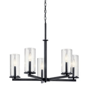 Kichler 43999BK Five Light Chandelier, Black (2)