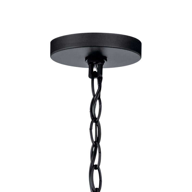 Kichler 43999BK Five Light Chandelier, Black (4)