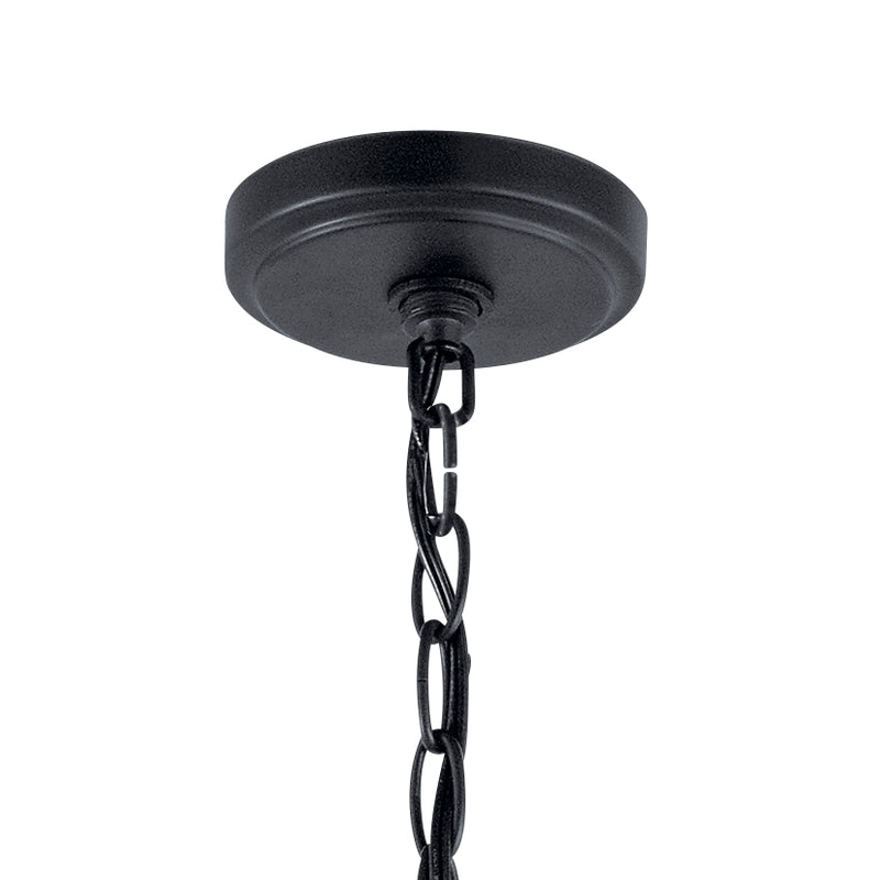 Kichler 44029BK Three Light Mini Chandelier, Black (5)