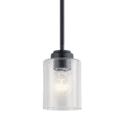 Kichler 44032BK One Light Mini Pendant, Black (2)