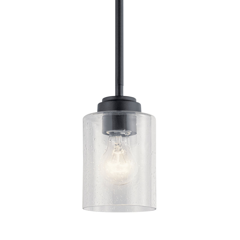 Kichler 44032BK One Light Mini Pendant, Black (2)