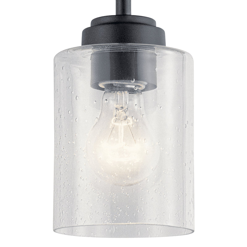 Kichler 44032BK One Light Mini Pendant, Black (3)