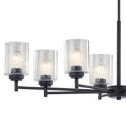 Kichler 44035BK Eight Light Chandelier, Black (3)