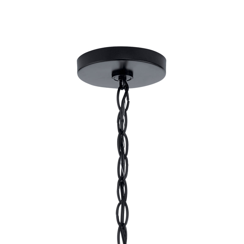 Kichler 44377BKCS Five Light Chandelier, Black (4)