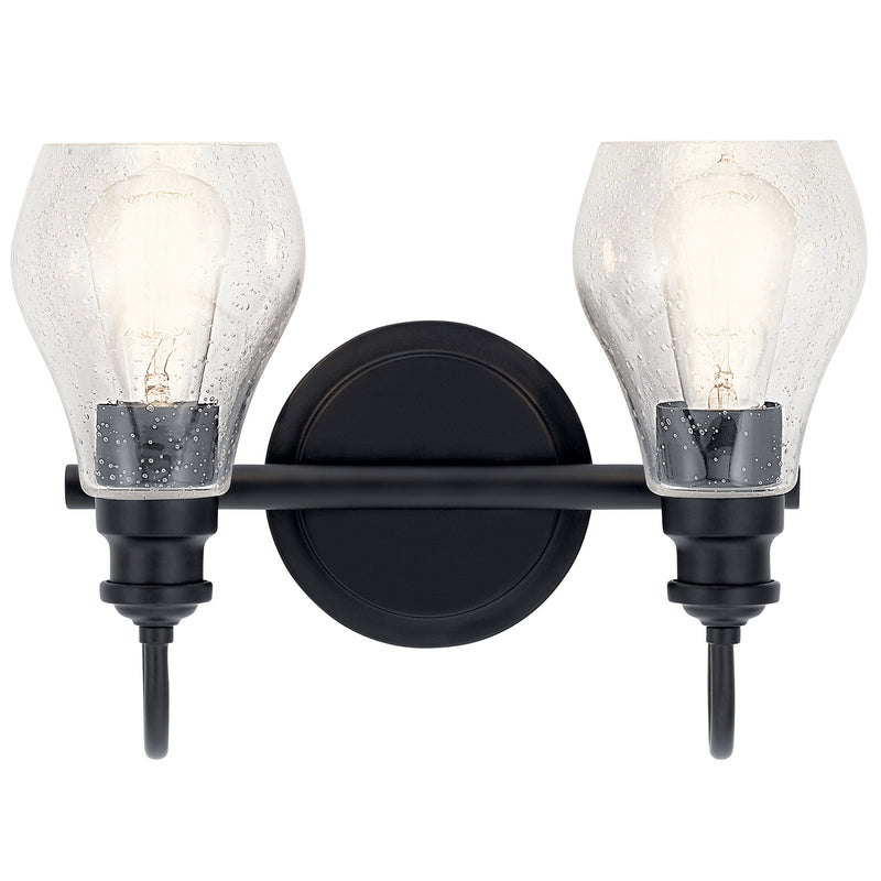 Kichler 45391BK Two Light Bath, Black (4)