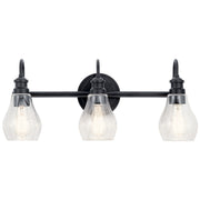 Kichler 45392BK Three Light Bath, Black (2)
