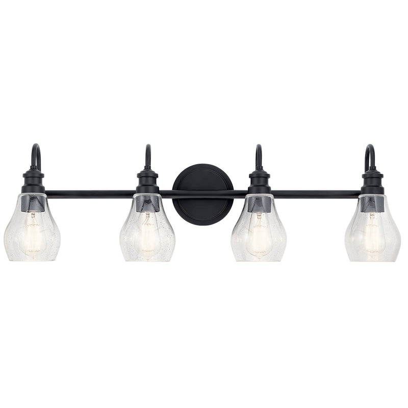Kichler 45393BK Four Light Bath, Black (2)