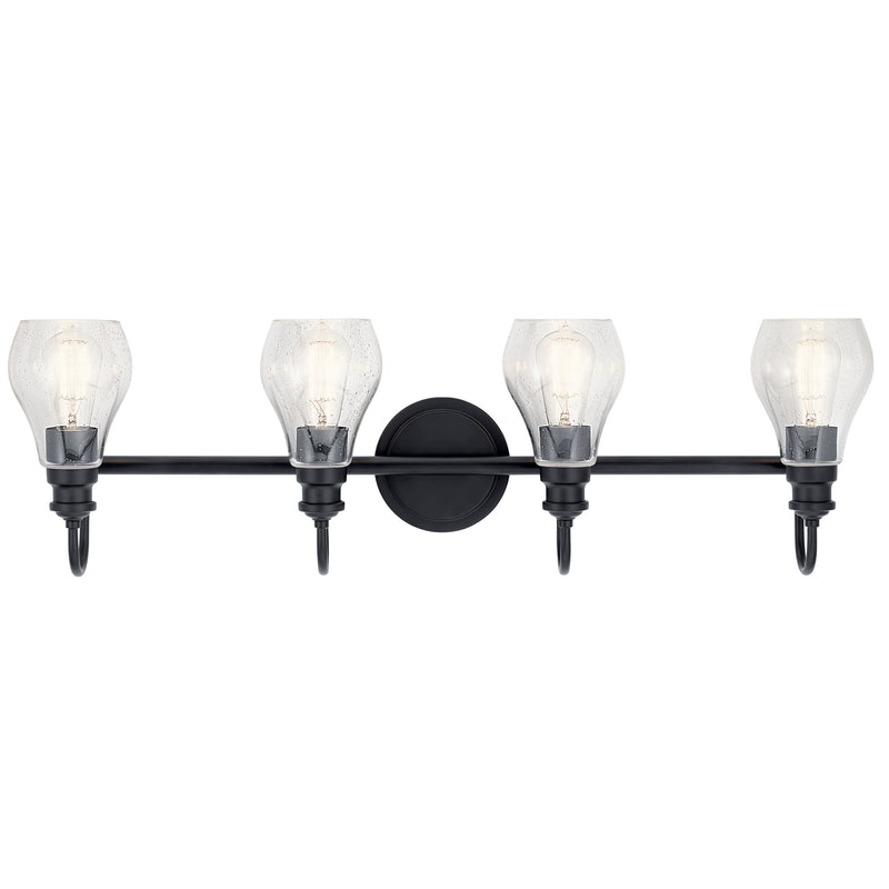 Kichler 45393BK Four Light Bath, Black (3)