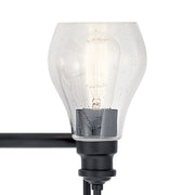 Kichler 45393BK Four Light Bath, Black (4)