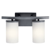 Kichler 45496BK Two Light Bath, Black (2)