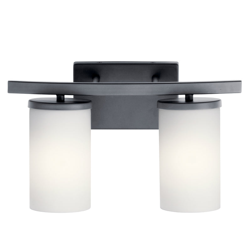 Kichler 45496BK Two Light Bath, Black (2)