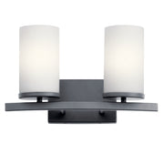 Kichler 45496BK Two Light Bath, Black (3)