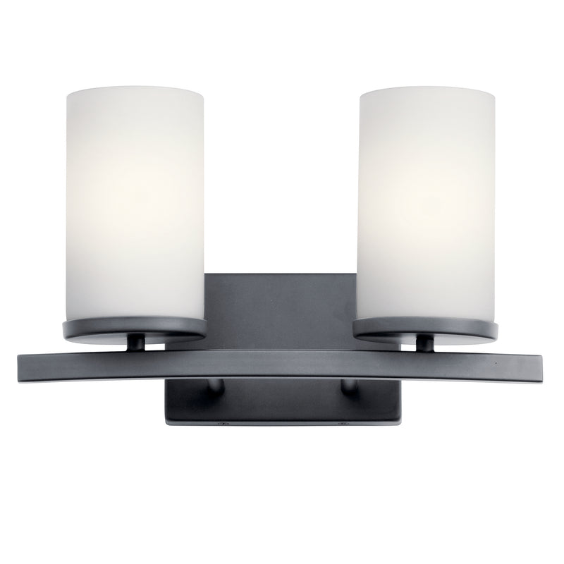 Kichler 45496BK Two Light Bath, Black (3)
