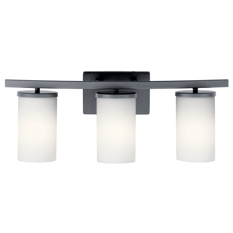 Kichler 45497BK Three Light Bath, Black (2)