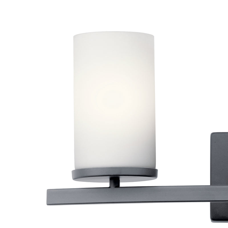 Kichler 45497BK Three Light Bath, Black (3)