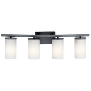 Kichler 45498BK Four Light Bath, Black (2)