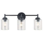Kichler 45886BK Three Light Bath, Black (2)