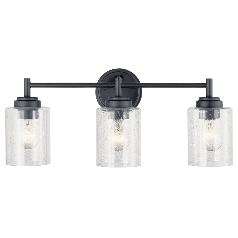 Kichler 45886BK Three Light Bath, Black (2)